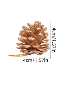 9 piezas Decoración navideña de piñas naturales, decoración colgante de manualidades para árbol de Navidad, decoración de fiesta, colgante de decoración navideña