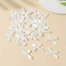 20 chiếc nơ bằng nylon hỗn hợp dùng làm đồ thủ công DIY, nơ thủ công 0,39" X 1,97" dùng làm kẹp tóc, bao bì, đồ trang trí, không cần dùng điện - Nhiều màu - Xem 9