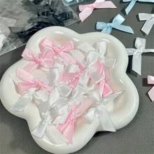 20 chiếc nơ bằng nylon hỗn hợp dùng làm đồ thủ công DIY, nơ thủ công 0,39" X 1,97" dùng làm kẹp tóc, bao bì, đồ trang trí, không cần dùng điện - Nhiều màu - Xem 5