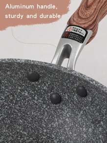 1 Stück Maifanshi Bratpfanne, japanische antihaftbeschichtete Flachboden Pfanne, Aluminium, zum Braten von Eiern, Fisch, Steak, leicht zu reinigen, geeignet für Gasherd und Induktionskochfeld, 20cm/26cm/28cm Meeresfrüchte-Kochen