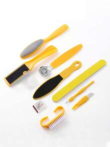 Bộ 8/10 dụng cụ chăm sóc chân chuyên nghiệp, dụng cụ mài gót chân, dụng cụ loại bỏ da chết, dụng cụ làm móng tay bằng thép không gỉ, dành cho da chết và cứng, dụng cụ cạo da chân, thích hợp cho nam nữ sử dụng khi đi du lịch, dành cho bàn chân khô nứt nẻ, di động - Nhiều màu - Xem 3