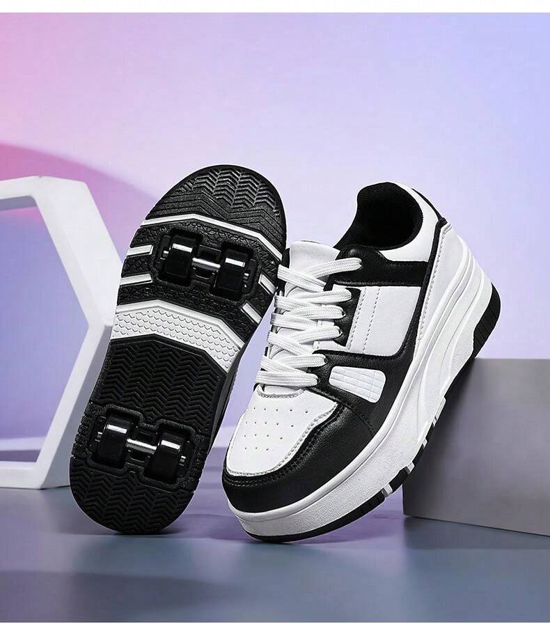 2024 New Trendy Kids Shoes, Sneakers With Detachable Double Wheels
