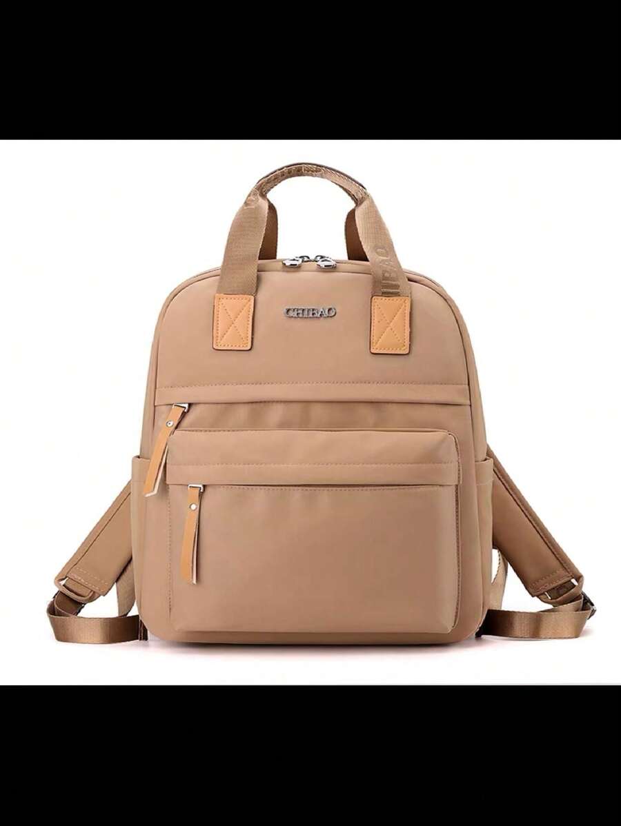 Women's Backpack Men's Korean School Backpack Large Capacity Waterproof - Màu Tím - Xem 1