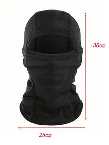 1pc Unisex Balaclava Ski Mask, Summer UV Protection Shiesty Mask, Lightweight Motorcycle Skiing Mask - Black - View 3