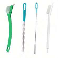 4 Pieces Set Thermomix Cleaning Brushes, Plastic Blade Scrubber And Pot Washer Tools Compatible With Thermomix TM5, TM6, TM31, Monsieur Cuisine Food Mixers - Kitchen Cleaner Accessories