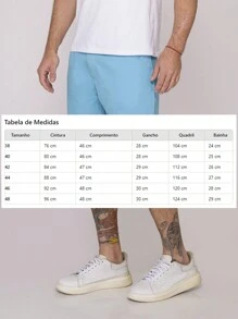 Bermuda Masculina Chino em Sarja Conforto e Estilo Casual
