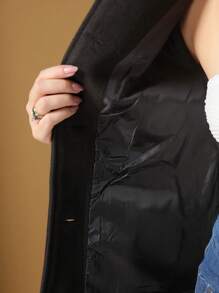 Mid-Length Wool Coat - Army Green - View 8