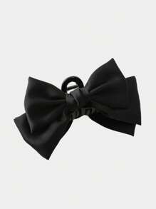 3pcs/Set Women's Pink, Black, White Elegant Bowknot Large Hair Claw Clips Hair Jaw Clip Hair Clamps Hair Clutch Hair Catcher Clip