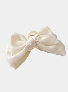 3pcs/Set Women's Pink, Black, White Elegant Bowknot Large Hair Claw Clips Hair Jaw Clip Hair Clamps Hair Clutch Hair Catcher Clip