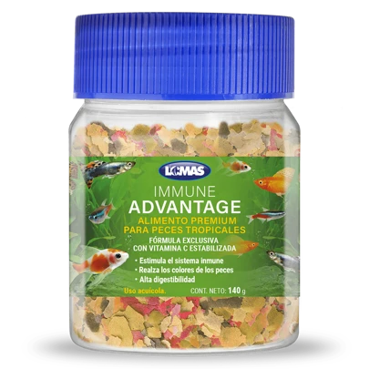 Lomas Hojuelas Immune Advantage para PEces Tropicales 140g