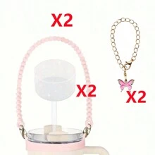 1/2 pièces Porte-bouteille d'eau avec sangle, convient aux bouteilles de 8 oz à 40 oz, sangle pour bouteille d'eau, compatible avec les accessoires de la tasse (tous les produits n'incluent pas les tasses d'eau)
