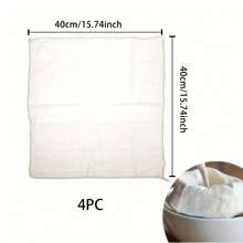1 szt./2 szt./4 szt. Sitko z gazy do kuchni - wielofunkcyjna niebielona ściereczka do gotowania do sera, jogurtu, mleka orzechowego, bulionu kostnego, herbaty, kawy i innych - wielokrotnego użytku i narzędzie kuchenne - Wiele specyfikacji - Zobacz 20