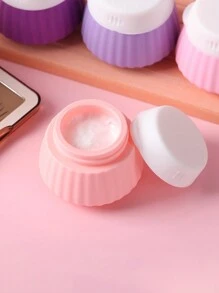 Set de 4 botellas dispensadoras portátiles para viajes, contenedores de artículos de tocador, tarros de crema de silicona, accesorios esenciales para viajes con bolsas y etiquetas transparentes, tarros a prueba de fugas para cosméticos líquidos, cremas faciales, corporales y de manos, botellas de crema exprimible a prueba de explosiones y fugas para decoración del hogar, baño, decoración de otoño, regreso a la escuela