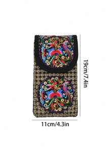 Túi đựng điện thoại mini đeo vai du lịch thêu họa tiết cổ điển dành cho nữ và bé gái, nhẹ, hiện đại, thích hợp đựng thẻ tín dụng, thẻ ID, tiền mặt, tiền mặt, điện thoại, quà tặng công sở, quà tặng ngày Nhà giáo, quà tặng đi làm, quà tặng đi du lịch, quà tặng ngày lễ, quà tặng kỷ niệm, quà tặng sinh nhật, quà tặng ngày Valentine, quà tặng cho nữ tuổi teen, quà tặng cho phụ nữ, quà tặng cho nhân viên văn phòng, quà tặng sinh viên đại học, quà tặng học sinh, quà tặng hoa dâm bụt. - Nhiều màu - Xem 5