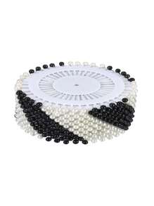 480pcs Set Headscarf Pins, Scarf Clips, Colorful Faux Pearl Head Pins Women Brooch - A - View 3