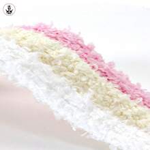 1pair Solid Color Fluffy Double-Layer Shoelaces, 1cm Wide, Suitable For Casual, Sports, Basketball Shoes, Sneakers Summer Daily Wear
