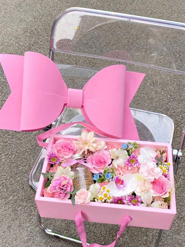 1/2/3pcs Red, Pink, Black Butterfly Shaped Gift Packaging Boxes, Suitable For Flower Shops, Valentine's Day, Mother's Day Gifts, Birthday Party, Floral, Fruit, Cake, Rose Presents, Large Gift Boxes, Assembly Required (Watch Video)