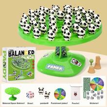 平衡熊猫堆叠积木游戏，儿童益智玩具，亲子互动，非常适合圣诞节、生日礼物 - 彩色 - 查看 2