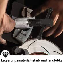 Froadp 3 szt. Narzędzie do zaciskania hamulca, popychacz tłoczka zacisku hamulca, popychacz tłoka hamulca, zestaw narzędzi do naprawy szczęk hamulcowych do samochodu, silnika, roweru - Srebro - Zobacz 5