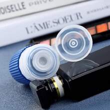 4 Stücke Set TSA zugelassene 60ml Reiseflaschen, auslaufsichere nachfüllbare Reisegrößen Toilettenartikel Behälter mit Kosmetiktasche, unerlässlich für Reisesaison und Kreuzfahrt