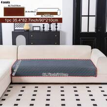 1pc L-Shape Pet Sofa Protector, Non-Slip & Durable Pet Sofa Cover, Washable Home Pet L-Shaped Chaise Lounge Cover, Suitable For Living Room And Bedroom