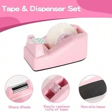 Desktop Stationery Set: Stapler, Staples, Tape Dispenser, Scissors, Hole Punch & More - Bound Set - View 5