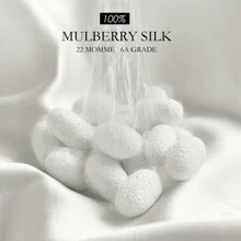 Silk Pillowcase 100% Silk, Super Soft Silk Pillowcase 22 Momme, Low-Allergy Pillowcases To Protect Hair And Skin, 1 Piece Breathable Pillowcase. - 米色 - 查看 3