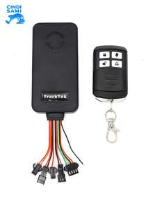 CINDI SAMI GPS Antirrobo Intercomunicador De Voz Localizador GPS Con Control Remoto Y Alarma De Altavoz - Negro - Ver 6