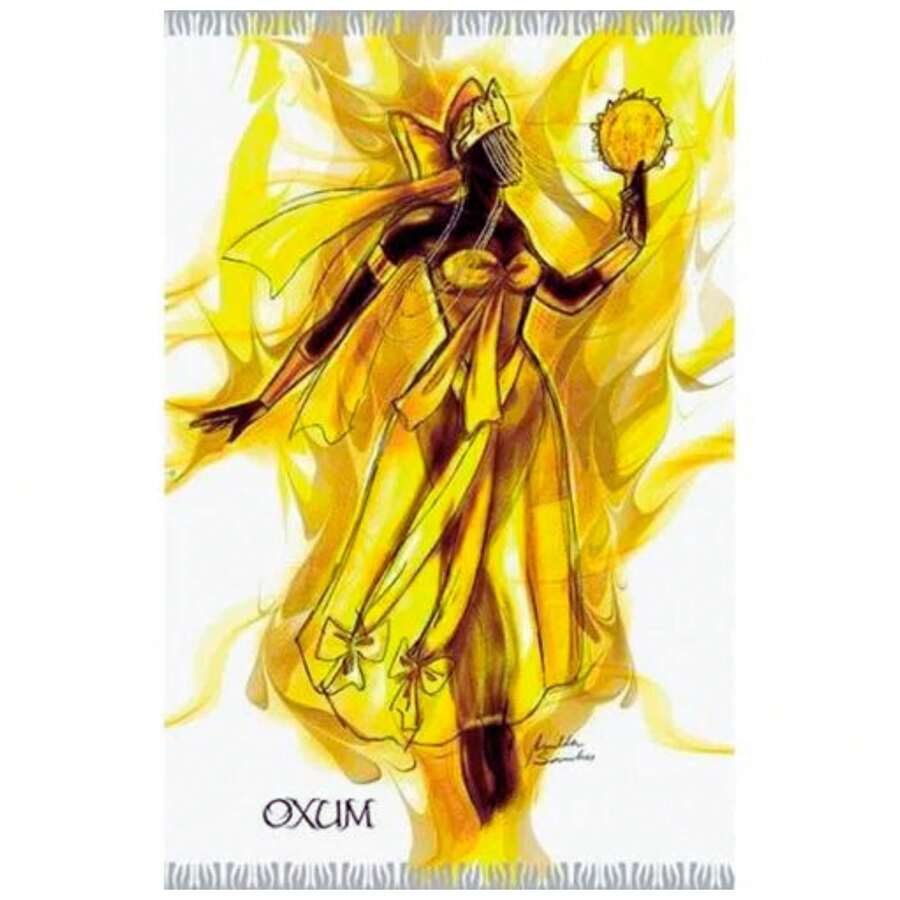 Beach Sarong Orixás Candomblé Umbanda Macumba Divinities Summer Fashion Cover-Up Summer Fashion - Oshun - Xem 1