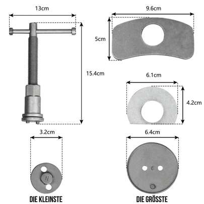  Froadp 22Pcs Universal Brake Caliper Piston Kit With Portable Plastic Case Brake Repair Tool Kit For Car Motor Bike