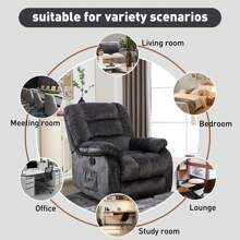 1-Piece Manual Body Massage With Heating Function Sofa Chair Comfortable Elderly Chair Functional Chair With Storage Bag