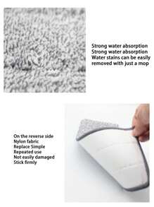 1/3/5 Stücke Ersatz-Wischtücher, dickere flache Wischkopf-Reinigungstücher mit Doppelseite, selbstklebende Wischbezüge ohne Handwäsche