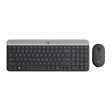 Logitech Black Wireless Keyboard & Mouse Combo MK470 With 12 Shortcut Keys, 10m Coverage, Suitable For Desktop And Laptop Computers