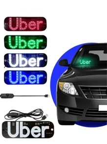 Placa Led Painel Letreiro Luminoso Vidro Parabrisa Led DE USB Para Aplicativo