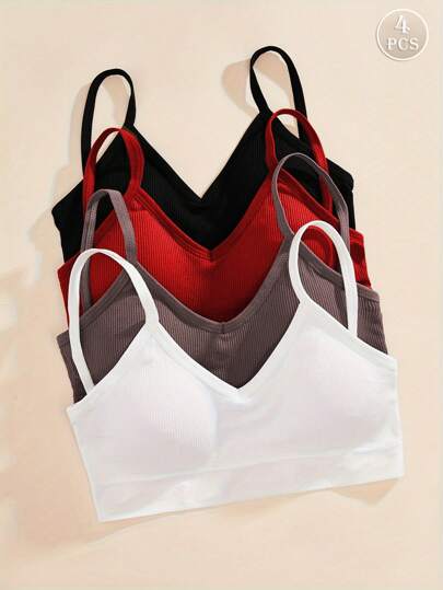 Seamless Gestreepte Camisole Bras Verleidelijke Com Tafel Supportive Intimates