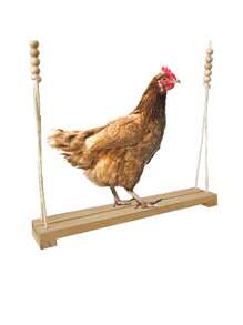 Chicken Swing Toy, Wooden Perch Stand For Chicken Coop, Large Perch Ladder For Poultry, Chickens, Parrots, Pet Entertainment Toy - Multicolor - View 11