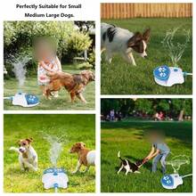 1 件装宠物爪激活水喷雾器饮水器，狗爪溅水清洁器户外花园玩具 - 彩色 - 查看 6