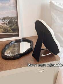 1pc Asymmetrical Cloud-Shaped Vanity Mirror,Makeup,Cheap,Room Decor,Vanity,Travel,Bedroom,Makeup Accessories,Mirror,Vanity Mirror,Cheap,Stocking Stuffers,Makeup,Makeup Tools,Cheap Stuff,Gifts,Gifts For Women,Christmas Gifts - Multicolor - View 5