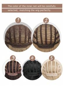 Tóc giả HAIRCUBE 24 inch màu nâu nổi bật và đỏ có mái tóc dài thẳng cho phụ nữ Tóc giả tổng hợp tuyệt đẹp, phong cách, dùng cho tiệc tùng hàng ngày - Màu Đỏ Sâu - Xem 11