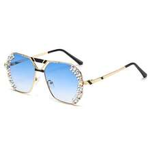 1 chiếc kính thời trang gọng lớn lấp lánh Bling Pilot dành cho nữ, phụ kiện thời trang chụp ảnh, trang phục đi nghỉ, sử dụng hàng ngày - khung màu phù hợp - Xem 7