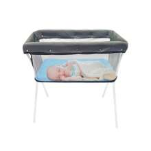 Portable Foldable Crib For Bedside - Perfect For Placing Next To Your Bed - 藍色 - 查看 9