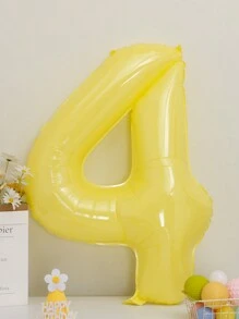 1 套塑料气球，现代数字形状气球，适合派对、圣诞节 - 黃色 - 查看 17
