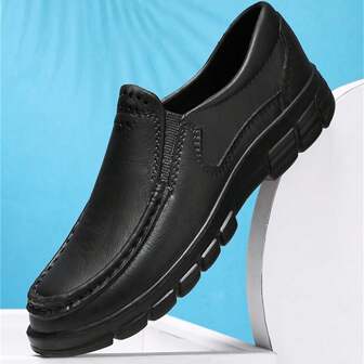 Herrskor för utomhusbruk, gummistövlar, fiskeskor, kockskor, mjuk sula, enkel enfärgad, bekväm, året runt