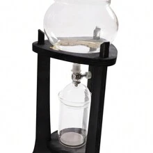 LOYALHEARTDY Torre de goteo para café frío con hielo, cafetera/elaboradora de café de 8 tazas para hogar y oficina, máquina para hacer café, - Gris+Transparente - Ver 8