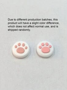 2pcs Cartoon Graphic Button Cover Compatible With Nintendo Switch