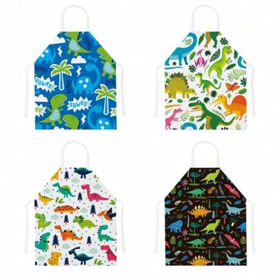 1/2/4 Pcs Kids Aprons, Cartoon Dinosaur Style Boys Girls Apron For Cooking Baking Art Painting Gardeningkids Apron Boys,Kids Apron For Cooking,Baby Cooking Apron,Kids Apron,Apron,Apron Kids,Kids Apron,Apron,Apron Kids,Kids Apron,Apron,Apron Kids,Kids Apron,Apron Kids,Apron For Kids