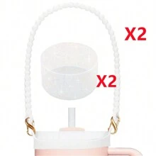 1/2 pièces Porte-bouteille d'eau avec sangle, convient aux bouteilles de 8 oz à 40 oz, sangle pour bouteille d'eau, compatible avec les accessoires de la tasse (tous les produits n'incluent pas les tasses d'eau)