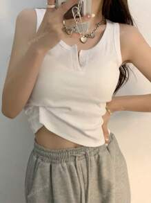Unique Design Cropped Camisole Tops For Women, Sleeveless, Sexy Back, Summer Inner Wear