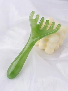 1 pieptene de masaj din rășină cu 6 gheare, instrument de masaj pentru cap pentru promovarea circulației sângelui, păr, instrumente pentru păr, îngrijirea părului, școală, înapoi la școală, călătorie, articole esențiale pentru călătorie, articole esențiale pentru casă, spa, instrument de masaj, masaj, masaj, spa - Multicolor - Vizualizare 4