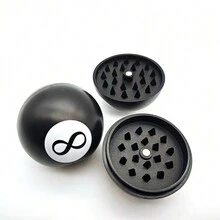 1pc Black Auto Gear Shift Knob 8mm Grinder - Black - View 1